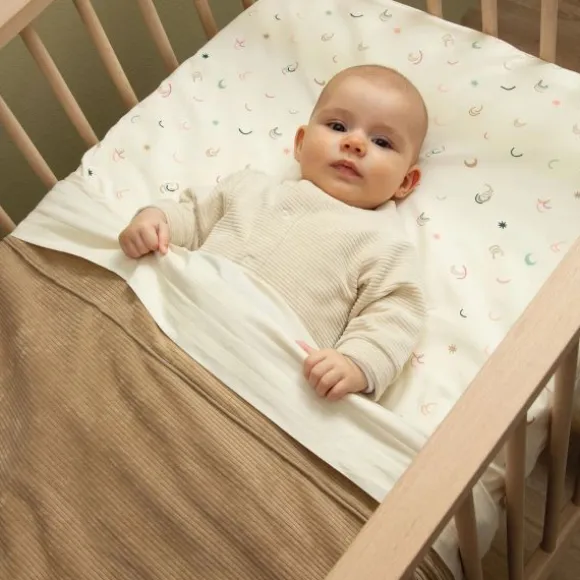 Witlof For Kids Velvet Rib Tuck-Inn Wiegdeken - Soft Sand