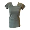 Womboo Buidelshirt Vrouw - Groen/Grijs - Maat S