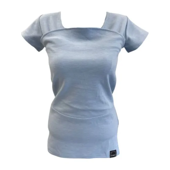 Womboo Buidelshirt - Vrouw - Maat XL - Lichtblauw