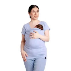 Womboo Buidelshirt - Vrouw - Maat XL - Lichtblauw