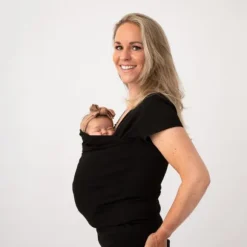 Womboo Buidelshirt - Vrouw - Maat S - Zwart