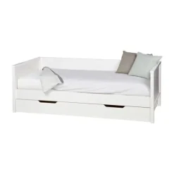 Woood Nikki & Jade Bedlade Wit 90 x 200 cm