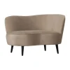 Woood Sara Fauteuil – Fluweel – Khaki