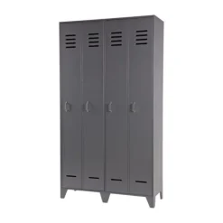 Woood Stijn Lockerkast Grijs 2-Deurs